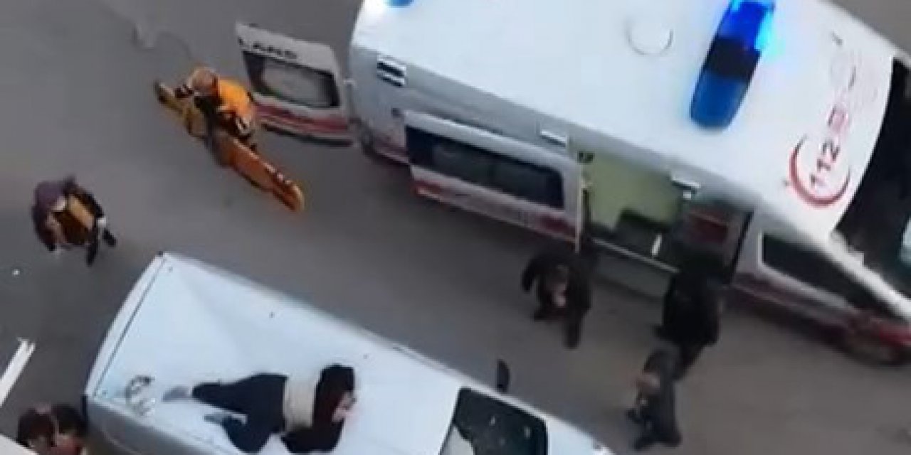 4’ncü kattan aracın üzerine düşen kadın ağır yaralandı