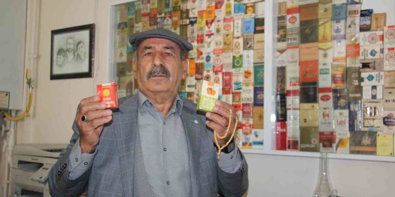 İçmediği sigaraların koleksiyonunu yapıyor