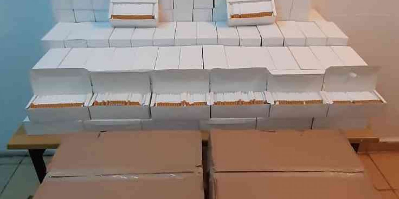 40 bin adet bandrolsüz makaron ele geçirildi