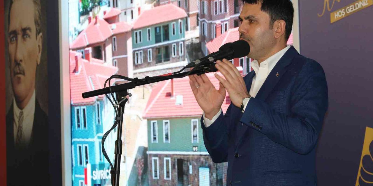 Bakan Kurum: “Liderimiz Recep Tayyip Erdoğan’a kast edenlere, onu tehdit edenlere diyoruz ki, milletin iradesine tehdit sökmez”