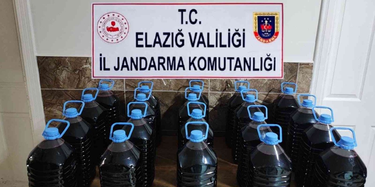 Elazığ’da 100 Litre Kaçak Şarap Ele Geçirildi