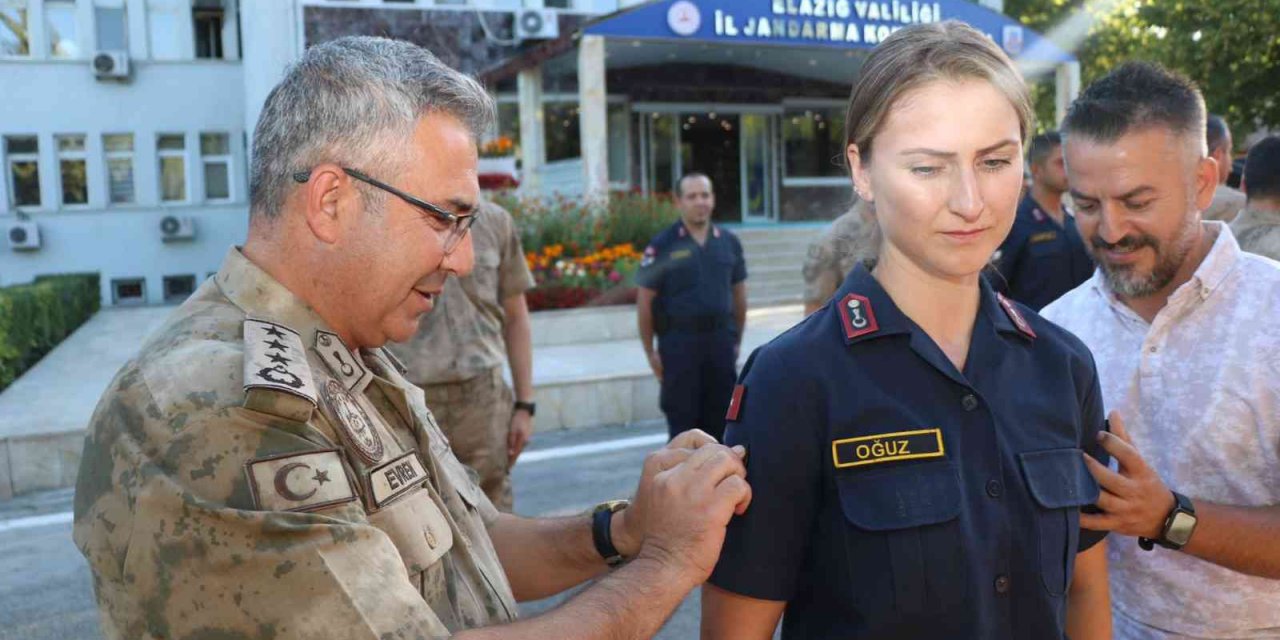 Elazığ İl Jandarma Komutanlığında Rütbe Terfi Töreni Düzenledi