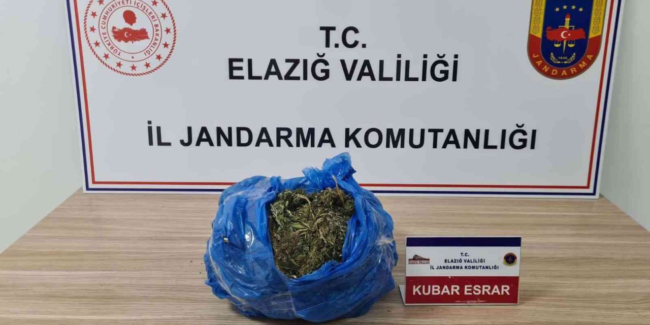 Elazığ’da 2 Kilo Kubar Esrar Ele Geçirildi: 1 Gözaltı