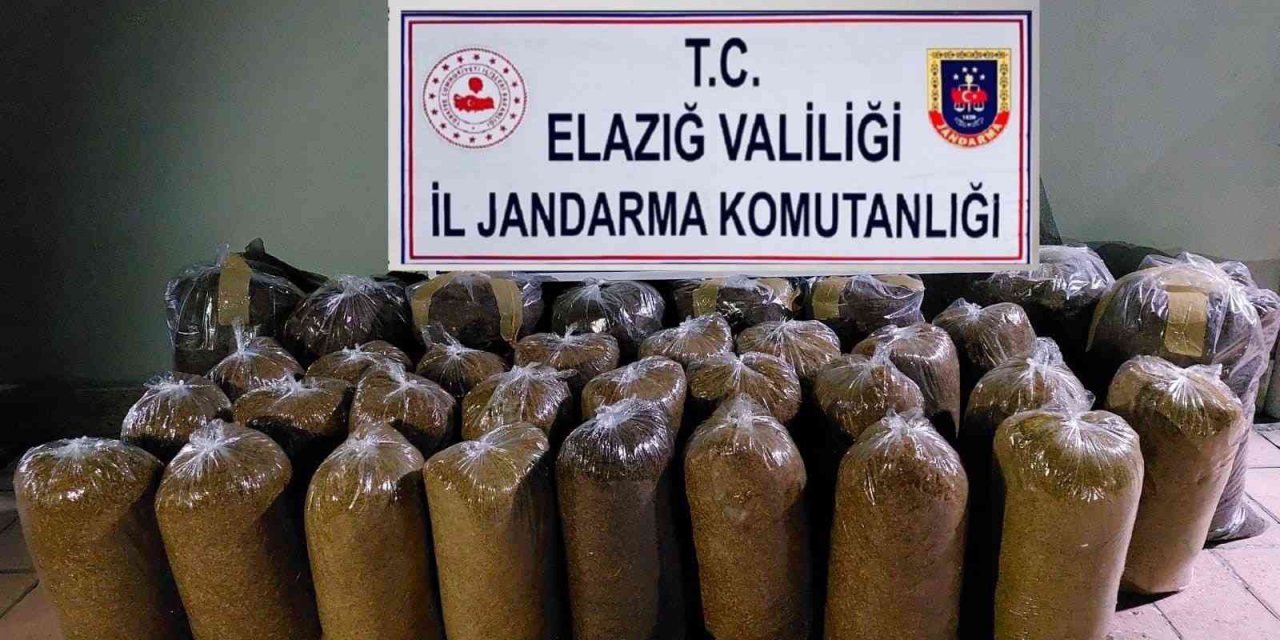 215 kilogram kaçak tütün ele geçirildi
