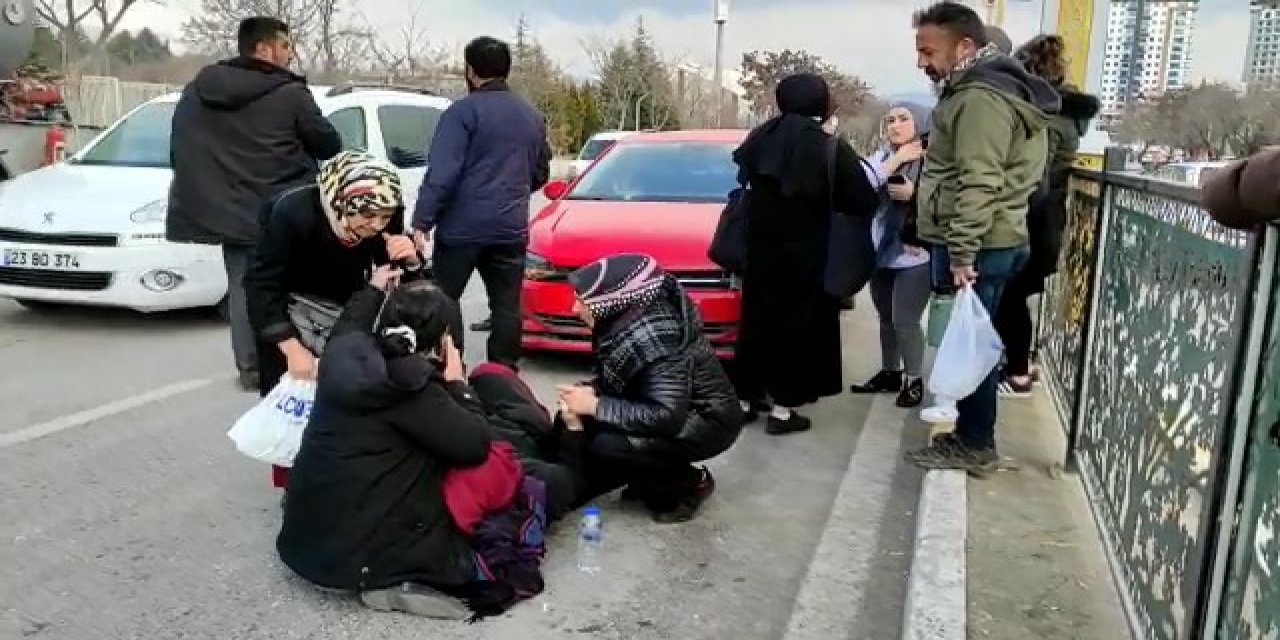 Otomobilin çarptığı kadın yaralandı