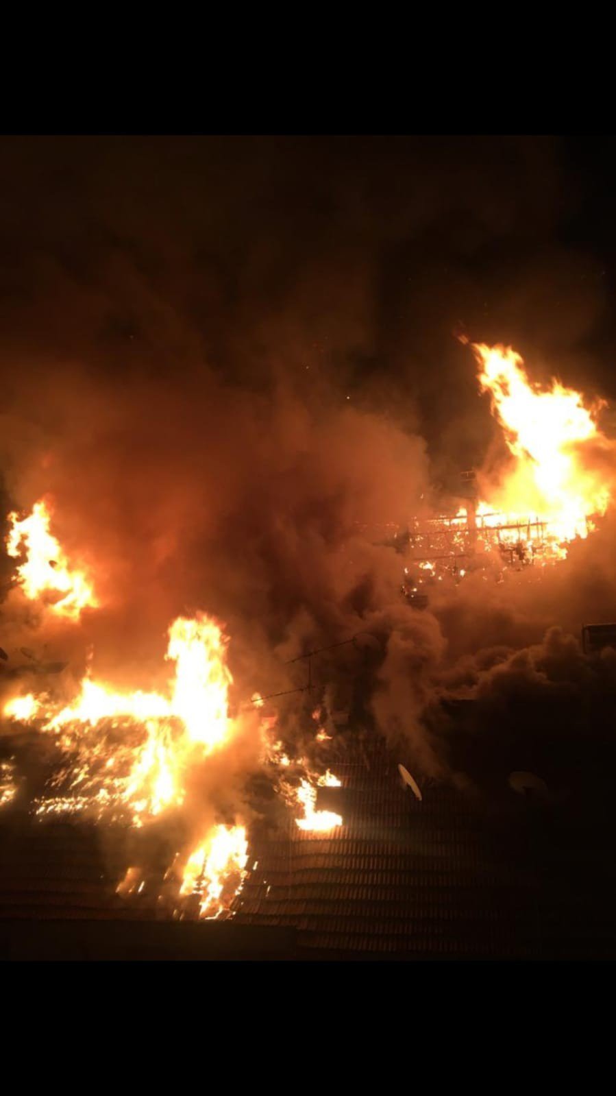 5 Katlı binada korkutan yangın meydana geldi