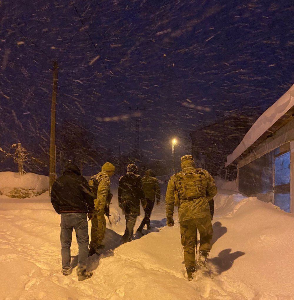 Arıcak ilçesinde donmak üzere olan hayvanlar kurtarıldı