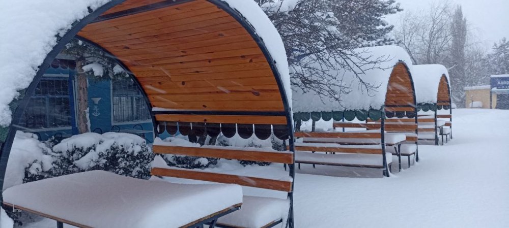 Doğunun gizli denizi Hazar Gölü’nde kış güzelliği