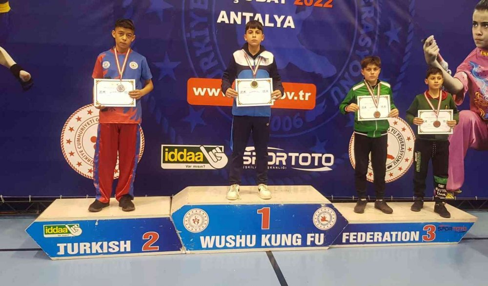 Elazığ, Wushu Kung Fu’da 4 madalya aldı