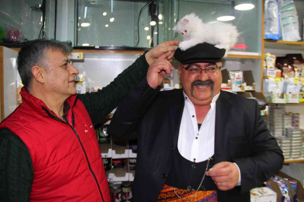 Yavru kediyle görüntüleri gülümsetmişti, her gün gidip kediyle vakit geçiriyor