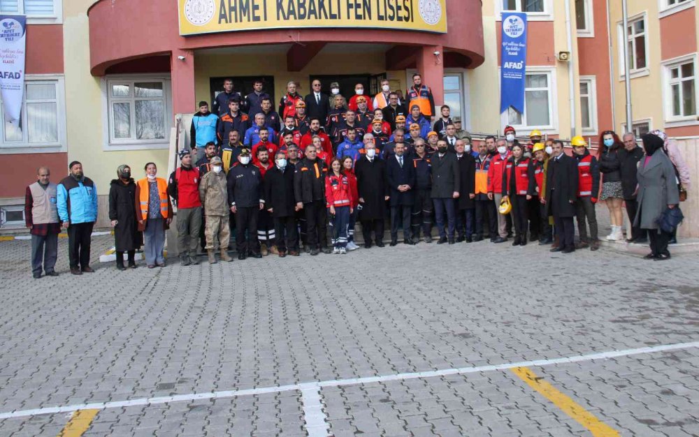 Elazığ’da okul zillerinin yerini siren zilleri aldı, kent geneli tatbikat yapıldı