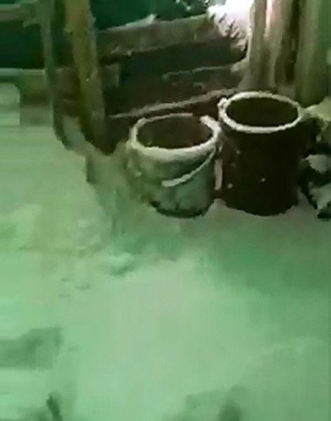 Elazığ’da şaşırtan manzara: Evlerin içi karla doldu