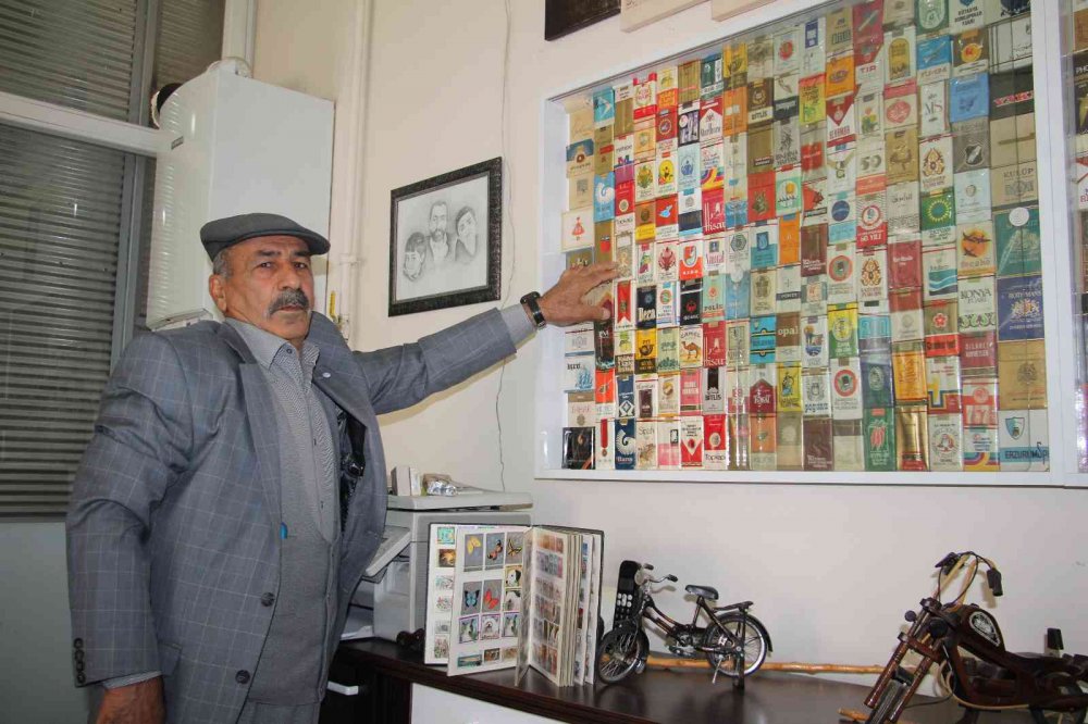 İçmediği sigaraların koleksiyonunu yapıyor